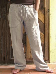 INCERUN Men's Cotton Linen Casual Loose Pants