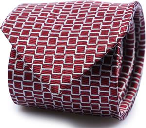 Suitable Stropdas Zijde Print Rood -