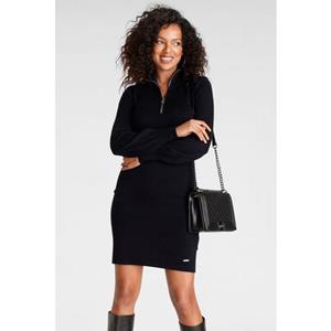 Laura Scott Strickkleid mit Troyer-Kragen