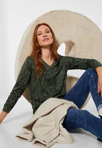Cecil Bluse mit Blätter Print, 655542