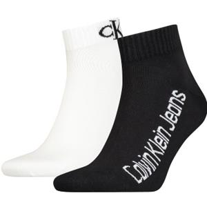 calvinkleinlegwear Calvin Klein 2 stuks Quarter Logo Socks