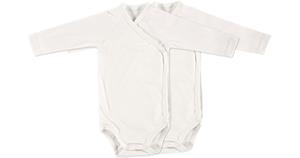 Alvi  Rompertje met lange mouwen 2-pack wit + wit