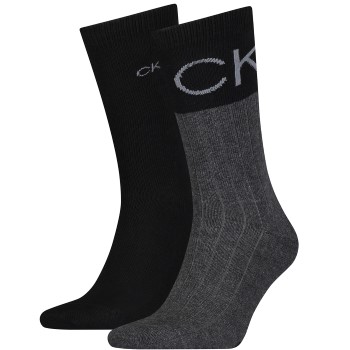 calvinkleinlegwear Calvin Klein 2 stuks Colorblock Rib Socks