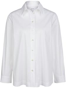 seidensticker Overhemdblouse Zwarte roos Lange mouwen kraag uni