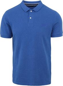 Superdry Classic Pique Polo Mid Blauw