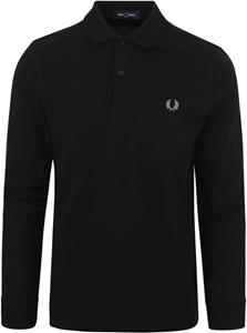 Fred Perry - Longsleeve Plain Shirt - Zwarte Longsleeve