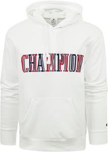 Champion Sweat Hoodie Logo Wit