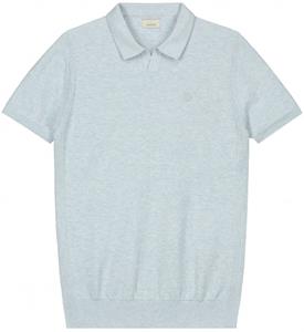 Dstrezzed Polo Melange Slub Lichtblauw