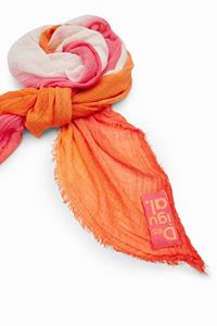 desigual Rechteckiges Halstuch Batik Farbverlauf - RED