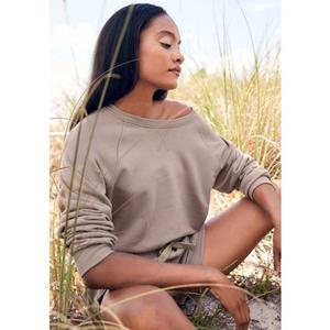 Lascana Sweatshirt Loungeshirt van biologische katoen, loungewear
