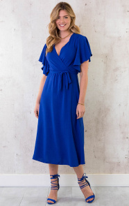 The Musthaves Florence Midi Jurk Kobalt