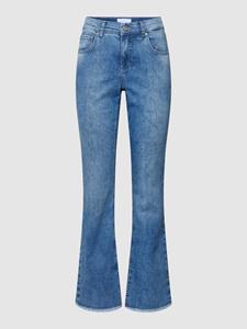 ANGELS Bootcut-Jeans Jeans Leni Slit Fringe mit Saum-Schlitz