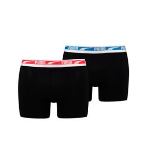 Overige Puma Multi Logo Boxershort 6-Pack Heren Zwart/Rood/Blauw - 