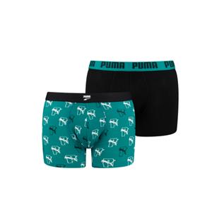 Puma Boxershorts Cat AOP 2-pack Teal Combo-XL