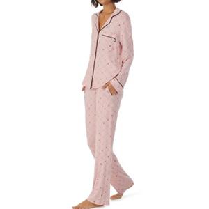 DKNY Less Talk More Sleep Long Sleeve Top And Pant 