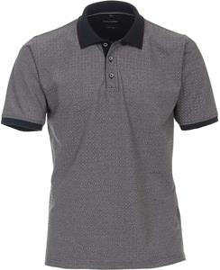 T-shirt Casa Moda Polo Print Grijs Multicolour