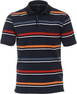 Casa Moda Poloshirt Streifen Navy 