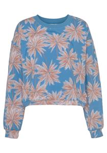 Roxy Sweatshirt "OFF TO THE BEACH Azure blue Palm island", (Packung)