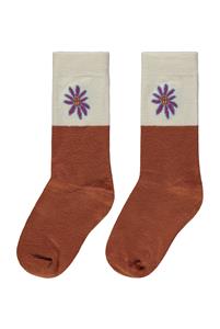 Moodstreet-collectie Kniekousen flower (toffee)