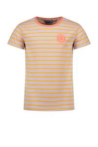 Moodstreet Meisjes t-shirt gestreept lavender