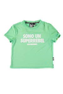 SUPERREBEL Meisjes t-shirt Benica - Fluo mint