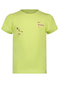 NoNo Meisjes t-shirt - Kantal - Sour lime