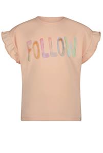 NoNo Meisjes t-shirt Follow - Kanou - Rosy zand