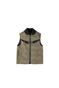 Jongens bodywarmer softshell Reef - Army groen