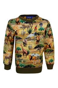 Someone Jongens sweater - Meromi-SB-16-A - Licht khaki groen
