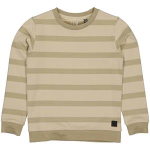 LEVV Jongens sweater - Daud - AOP Zand desert streep