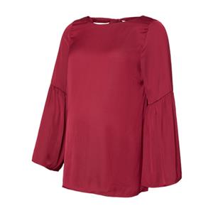 Mamalicious mama licious Lange mouwen shirt MLROSALIE Rood Pruim rood