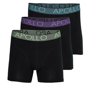 Apollo Boxershorts Heren Multi Black 3-pack-S