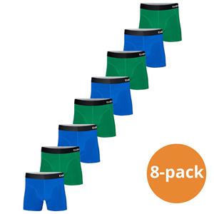 Apollo Boxershorts Heren Bamboo Basic Blue / Green 8-pack-L