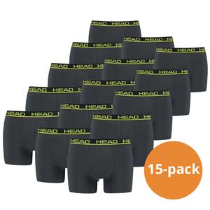 HEAD Boxershorts 15-pack Phantom / Lime Punch-L