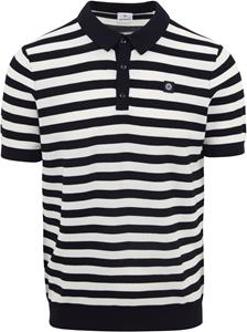 Blue Industry M10 Poloshirt Strepen Donkerblauw