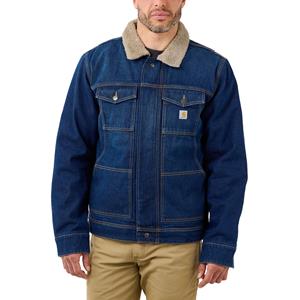 Carhartt Jas - Denimjack met sherpa voering 