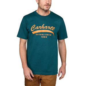 Carhartt Shortsleeves - T-shirt met korte mouwen en carhartt-opdruk Blauw