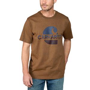carhartt C Graphic Oiled Walnut Heather T-Shirt Heren