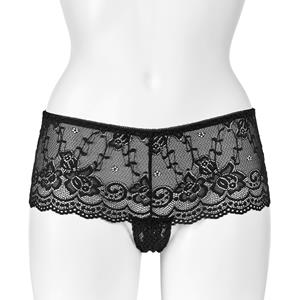 Nortie Gunilla Black Lace Kruisloze Hipster     - Zwart - L/XL