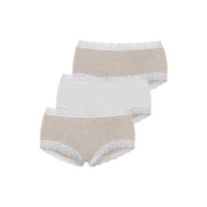 LASCANA Panty, (Packung, 3 St.), aus modischer Ripp-Qualität