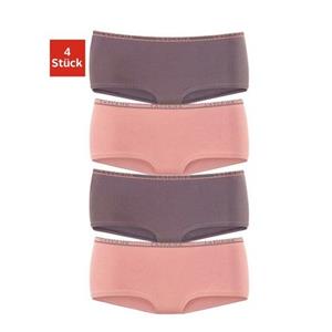 Lascana Hipster elastische katoenkwaliteit (4 stuks, Set van 4)