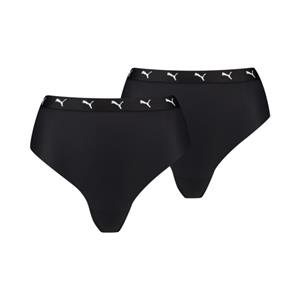 Puma Sport String High Waisted 2-pack Zwart-XS