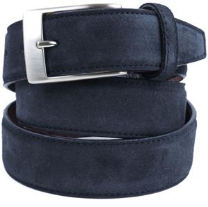 Profuomo Riem Suede Donker Blauw