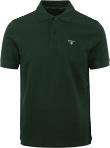 Barbour Tartan Pique Polo Donkergroen