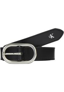 Calvin Klein Jeans Ledergürtel, mit ovaler Gürtelschnalle