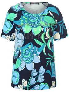 Betty Barclay top met all over print en strass steentjes donkerblauw/groen