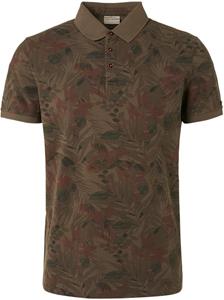 No Excess No-Excess Polo Druck Army Grün