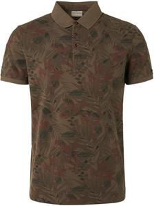 No Excess No-Excess Polo Print Army Groen