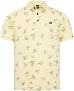 Vanguard Poloshirt Piqué Print Geel