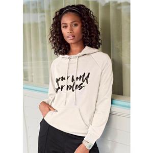 LASCANA Sweater, aus weichem Sweatmaterial